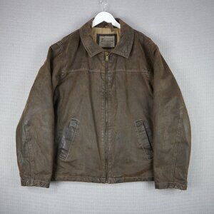 Columbia Sportswear Company Waxed Cotton Blend Jacket Mens Large